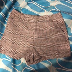 Plaid shorts black&white